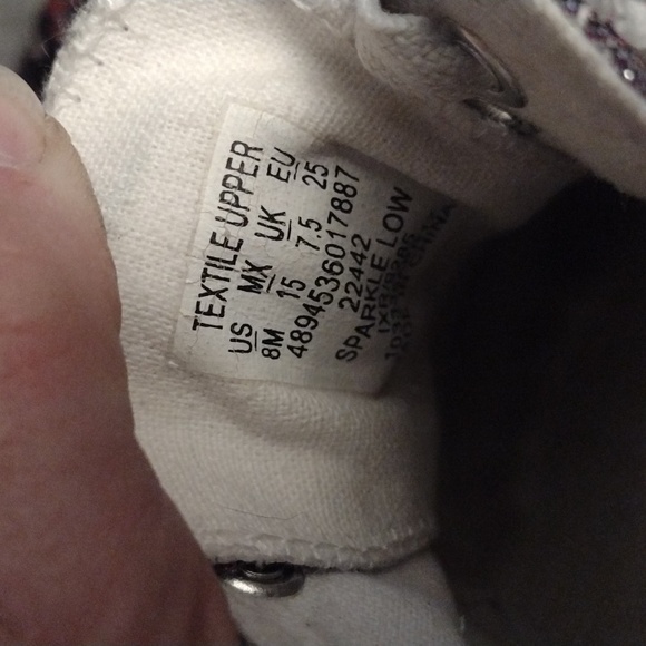 Toddler girl dark colors design lace up sneakers size 8M Roebuck &Co. - Picture 4 of 6